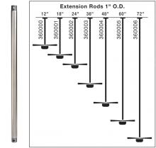  360002OBB - Fan Down Rod 24 Inch