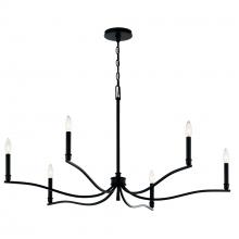  52696BK - Chandelier 6Lt