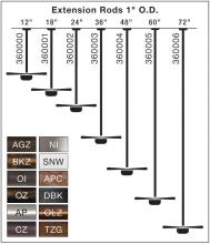  360006OZ - Fan Down Rod 72 Inch