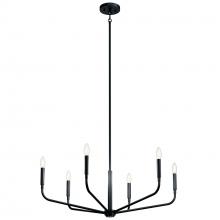  52718BK - Chandelier 6Lt