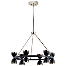  52418BKLED - Chandelier 12Lt LED