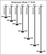  360006BSS - Fan Down Rod 72 Inch (6 pack)