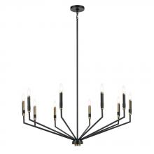  52348BK - Armand 38.25" 10-Light Chandelier in Black