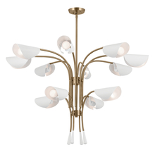  52561CPZWH - Chandelier 12Lt