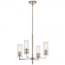  52678PN - Velestino 20.5" 4-Light Chandelier in Polished Nickel