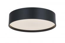  30026FM-MB-Snare - 10" 3CCK Metal Cylinder and Frosted Glass Flushmount