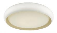  30061FM-WH-Euphoria - 18" Curved Metal Frame with Opal Glass Diffuser