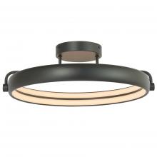  30083FM-MB-Rave - 18" Dual LED Ring Flushmount