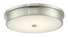  30098FM-BN-Spark - 15" Opal Glass Flushmount