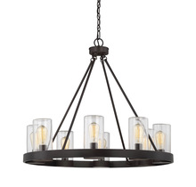  1-1130-8-13 - Inman 8-Light Outdoor Chandelier in English Bronze