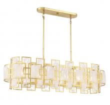  1-2032-6-260 - Portia 6-Light Linear Chandelier in True Gold