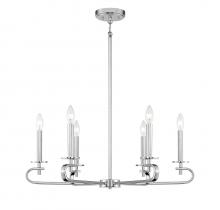  1-2450-6-109 - Torino 6-Light Chandelier in 
Polished Nickel