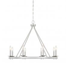  1-308-8-SN - Middleton 8-Light Chandelier in Satin Nickel