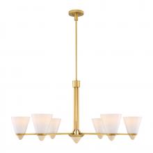  1-7266-6-322 - Kohlman 6-Light Chandelier in Warm Brass