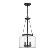  7-9006-3-89 - Akron 3-Light Pendant in Matte Black