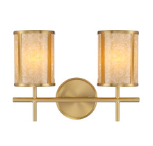  8-2055-2-322 - Camden 2-Light Bathroom Vanity Light in Warm Brass