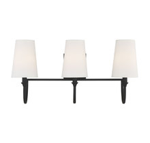  8-2542-3-89 - Cameron 3-Light Bathroom Vanity Light in 
Matte Black