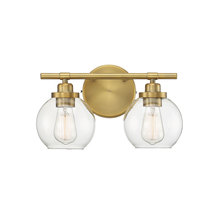  8-4050-2-322 - Carson 2-Light Bathroom Vanity Light in Warm Brass