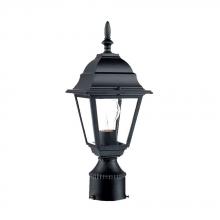  4007BK - Builder's Choice Collection 1-Light Post-Mount Outdoor Matte Black Fixture