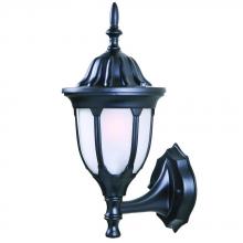  5060BK/FR - Suffolk Collection Wall-Mount 1-Light Outdoor Matte Black Fixture