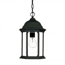  5186BK - Madison Collection Hanging Lantern 1-Light Outdoor Matte Black Light Fixture