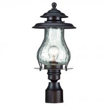  8207ABZ - Blue Ridge Collection Post-Mount 1-Light Outdoor Architectural Bronze Light Fixture