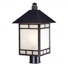  9027ABZ - Artisan Collection Post-Mount 1-Light Outdoor Architectural Bronze Light Fixture