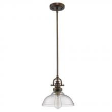  IN21147ORB - Virginia Indoor 1-Light Mini Pendant W/Glass Shade In Oil Rubbed Bronze