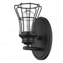  IN41280BK - Piers 1-Light Matte Black Sconce