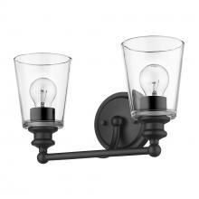  IN41401BK - Ceil 2-Light Matte Black Vanity