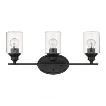  IN41452BK - Gemma 3-Light Matte Black Vanity