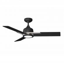  AC22444-BLK/SN - TRITON-44 44 in. Black & Satin Nickel Ceiling Fan