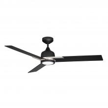  AC22452-BLK/SN - TRITON 52 in. LED Black & Satin Nickel Ceiling Fan