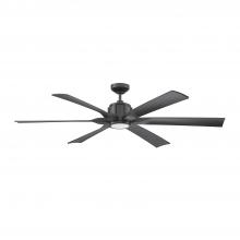  AC23160-BLK - MACH-1 60 in. Black LED Ceiling Fan