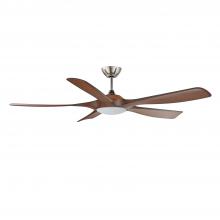  AC23856-SN/DW - MISTRAL 56 in. Satin Nickel Ceiling Fan with Dark Walnut blades