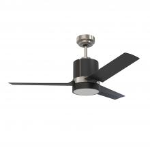  AC24144-BLK/SN - TRINITY 44 in. Black & Satin Nickel Ceiling Fan