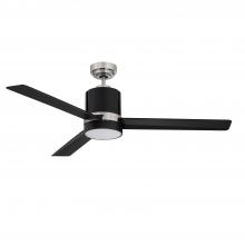  AC30052-BLK/SN - ALLURE 52 in. Black & Satin Nickel Ceiling Fan