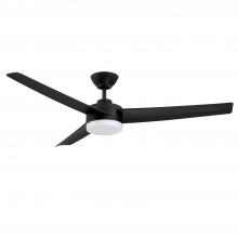  AC30152-BLK - CAPRION 52 in. Black Ceiling Fan