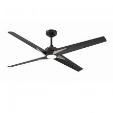  AC30356-BLK/SN - ALESTRA 56 in. Matte Black & Satin Nickel Ceiling Fan