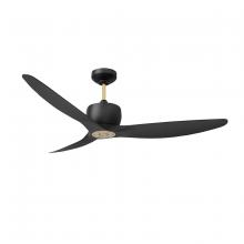  AC30452-BLK/OCB - ELEMONT 52 in. Matte Black & Oilcan Brass Ceiling Fan