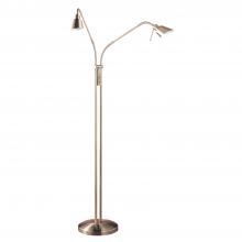  FL4048-2-AB - OSLO TWINS Antique Brass Floor Lamp