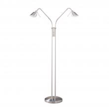  FL4048-2-SN - OSLO TWINS Satin Nickel Floor Lamp