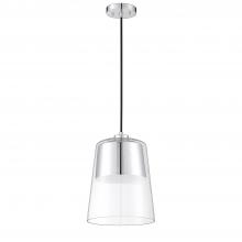  PF137-CH - CALADON 1-Light Chrome Pendant