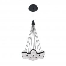  PF145-13L-BLK - MYSTYKE 13-Light LED Black Pendant