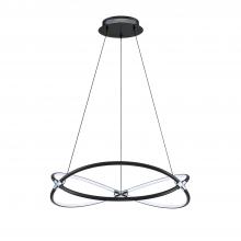  PF199-BLK/CH - HOOP 24" LED Pendant