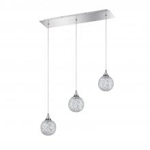  PF40-3LBR-CH - SOLARO series 3-Light Chrome Pendant Bar