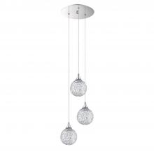  PF40-3LPA-CH - SOLARO series 3-Light Chrome Pendant Pan