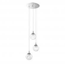  PF41-3LPA-CH - FYBRA series 3-Light Chrome Pendant Pan