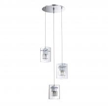  PF44-3LPA-CH - METRO series 3-Light Chrome Pendant Pan