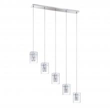  PF44-5LBR-CH - METRO series 5-Light Chrome Pendant Bar